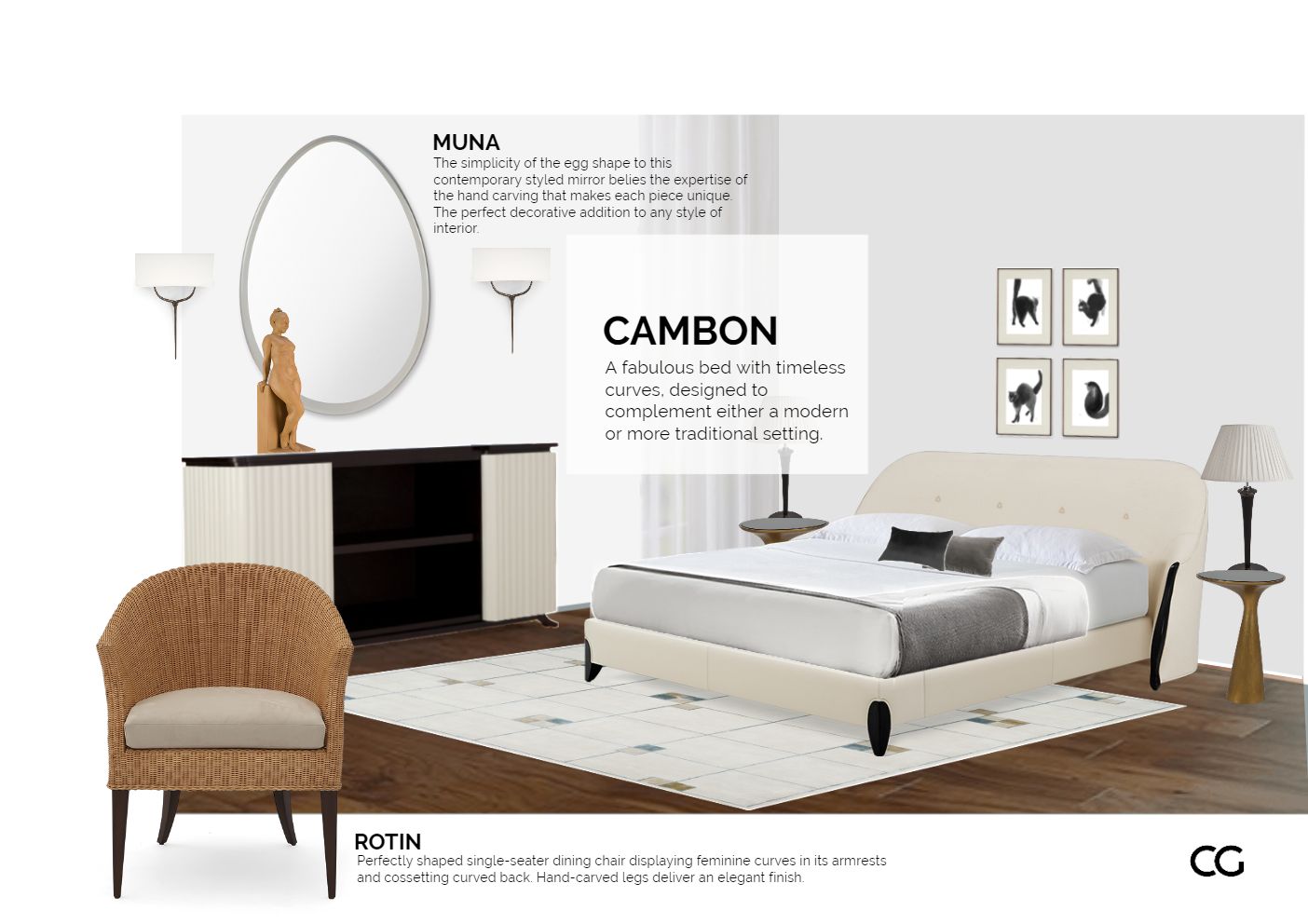 Room inspiration: Designer Refined Retreat: Luxury Furnishings for Tranquil Nights