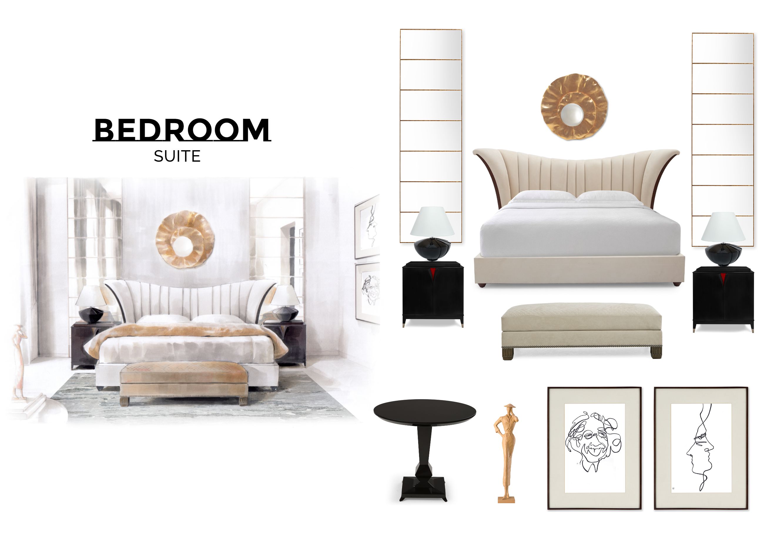 Room inspiration: Timeless Bedroom Grandeur: Furniture Inspirations Beyond Trends