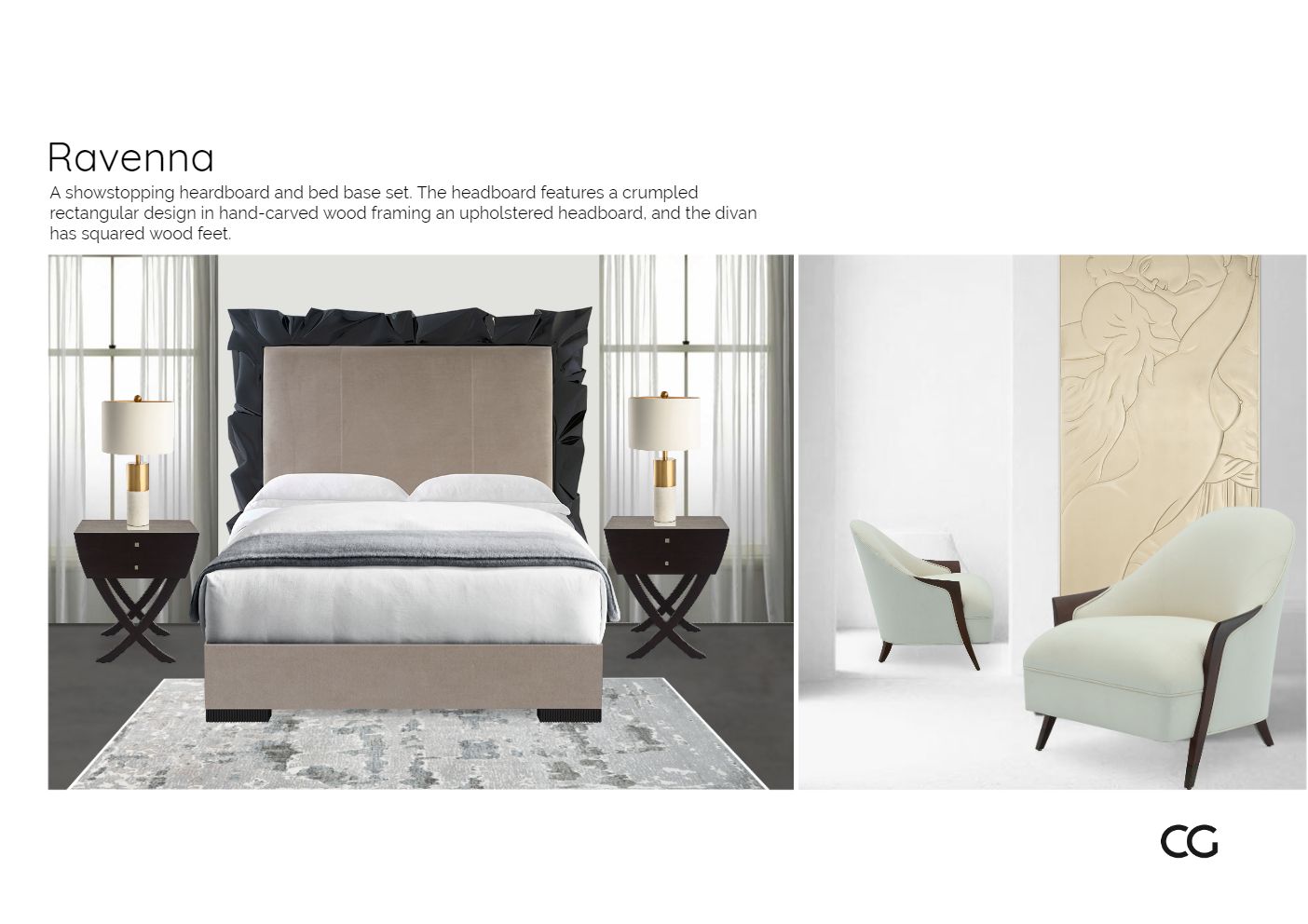 Room inspiration: Designer Serenity Elegance: Luxury Furnishings for Tranquil Bedrooms