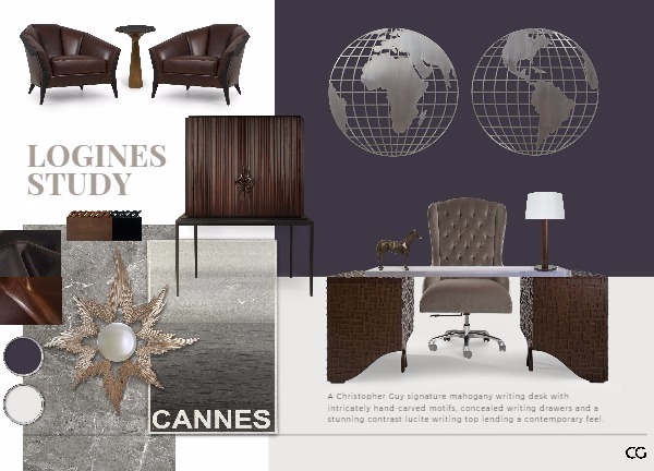 Room inspiration: Elegant Study Mastery: Opulent Furnishings for Productive Comfort