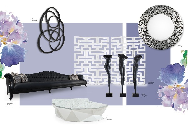 Room inspiration: Gleaming Living Opulence: Designer Furnishings Beyond Compare