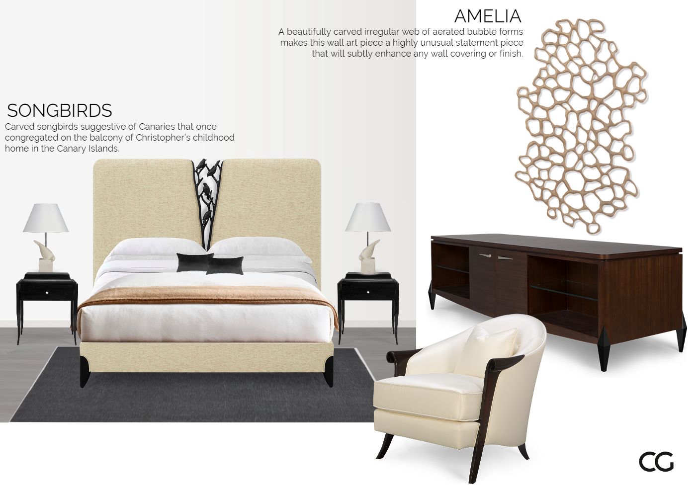 Designer Luxury Accent: Bedroom Furniture for Elegant Living