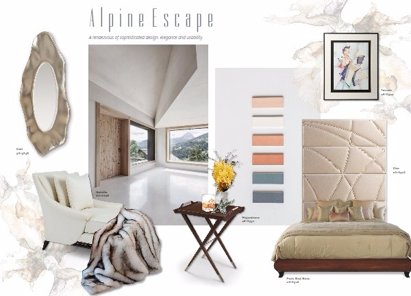 Room inspiration: Lavish Bedroom Retreat: Designer Comfort, Timeless Elegance