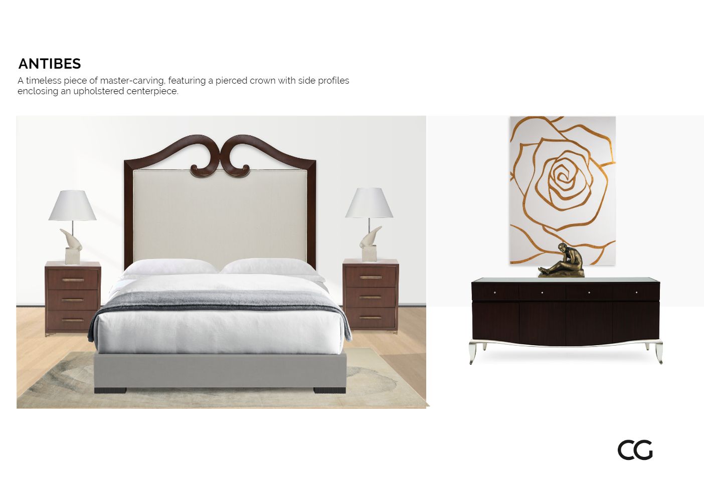 Room inspiration: Designer Elegance Enclave: Luxurious Furnishings for Your Bedroom