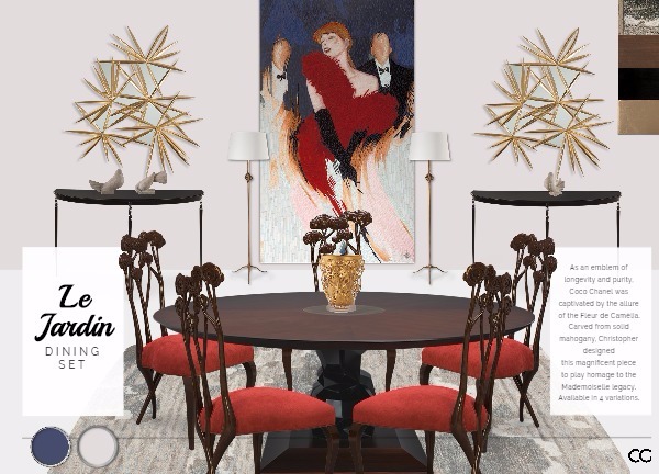 Room inspiration: Timeless Dining Glamour: Designer Furnishings, Enduring Style