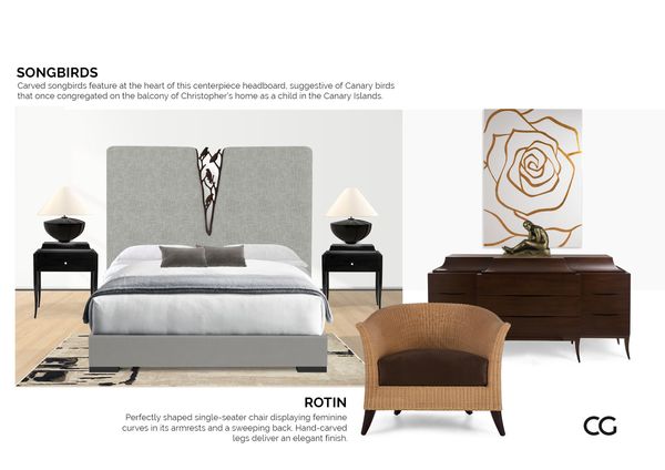 Room inspiration: Opulent Designer Retreat: Furnishing Bedrooms with Elegance