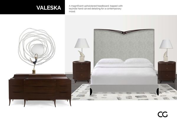 Room inspiration: Opulent Designer Comfort: Crafting Bedroom Bliss